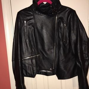 Lane Bryant Designer Collection REAL leather Jckt